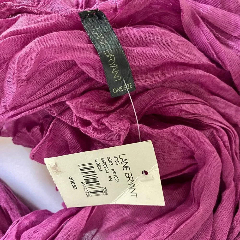Lane Bryant Polyester Scarf New with Tags